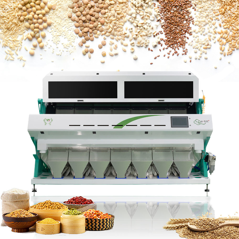 7 Channels Intelligent Automatic Organic Rice Color Sorter 80 Tons Per Day Color Sorting Machine