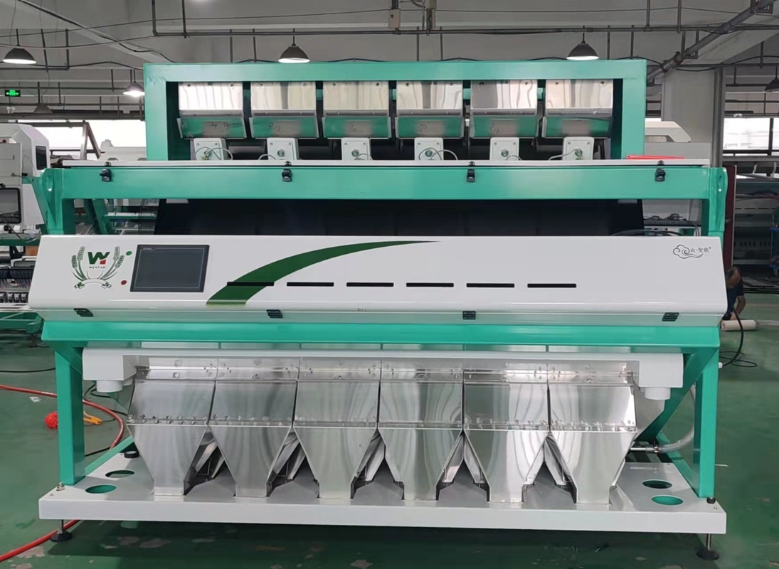 6 Chute Intelligent Optical CCD Camera PET PVC HDPE Plastic Color Sorter Machine Wifi Remote