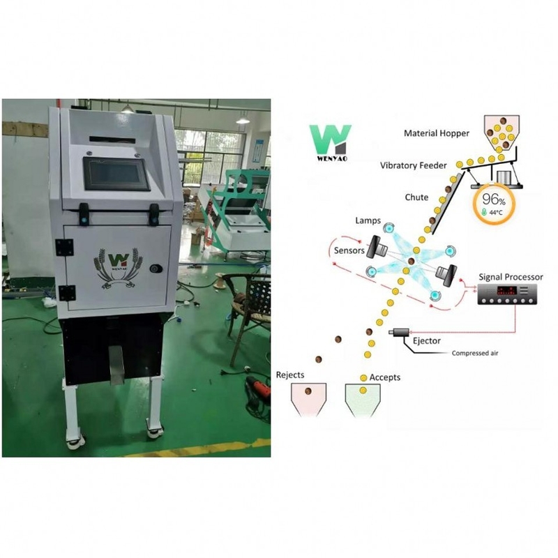 PVC PET PC Plastic Color Sorting Machine Intelligent 32 Channels