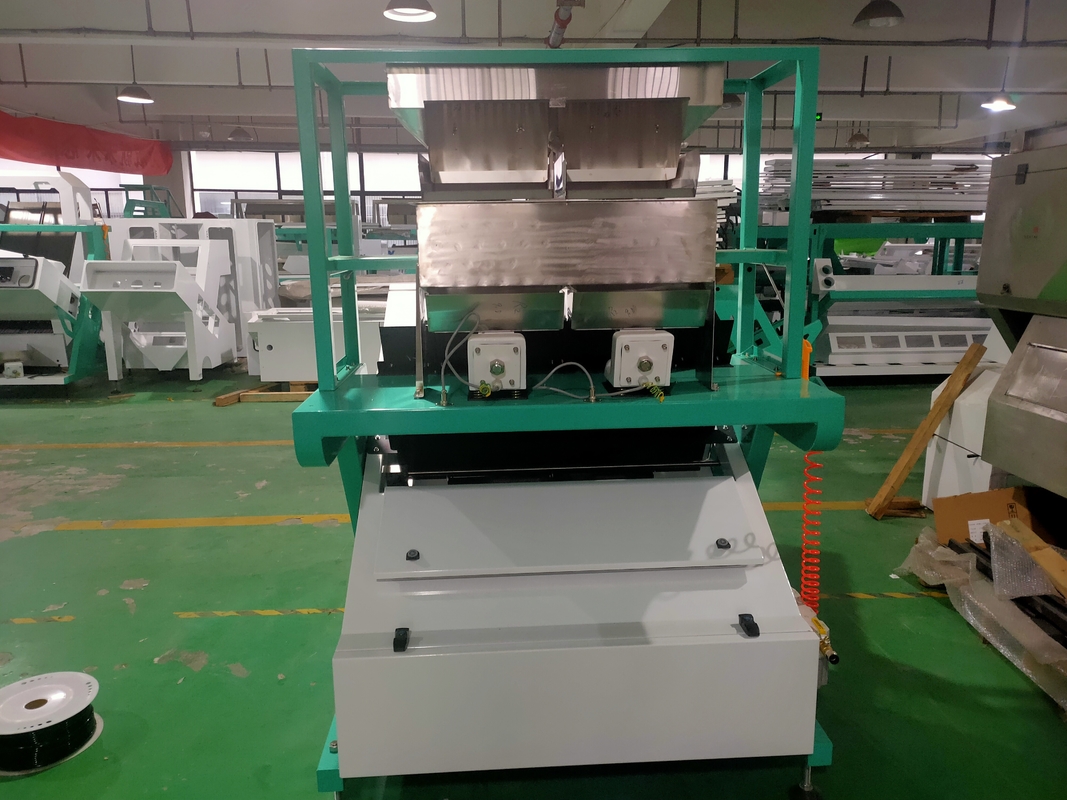 Digital 2 Chutes 4 Vibrators Herbal Color Sorter Machine With CCD Camera