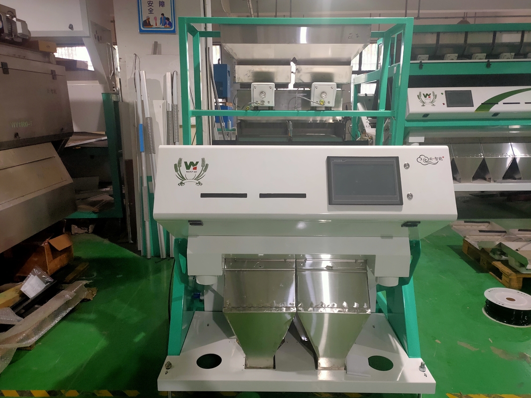 Digital 2 Chutes 4 Vibrators Herbal Color Sorter Machine With CCD Camera