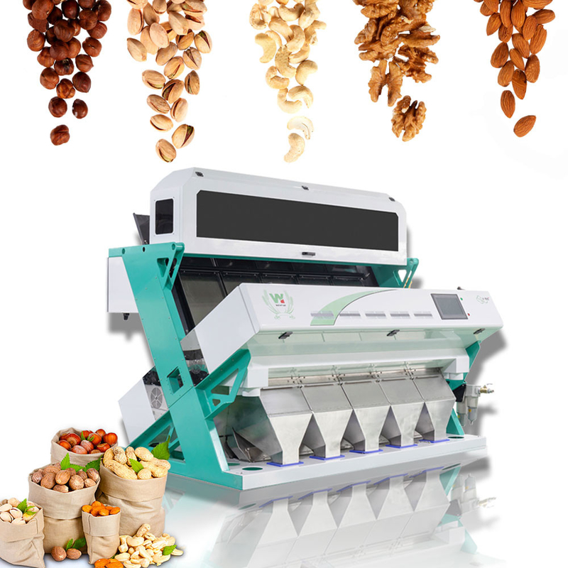 5 Chutes 320 Channels  Colour Peanut Sorter Peanut Color Sorting Machine Nuts Color Sorter