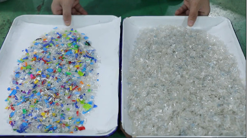 Recycling Plastic Particle Color Sorting Machine PP PET PVC Color Separator Machine