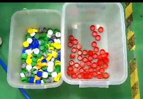 Recycling Plastic Particle Color Sorting Machine PP PET PVC Color Separator Machine