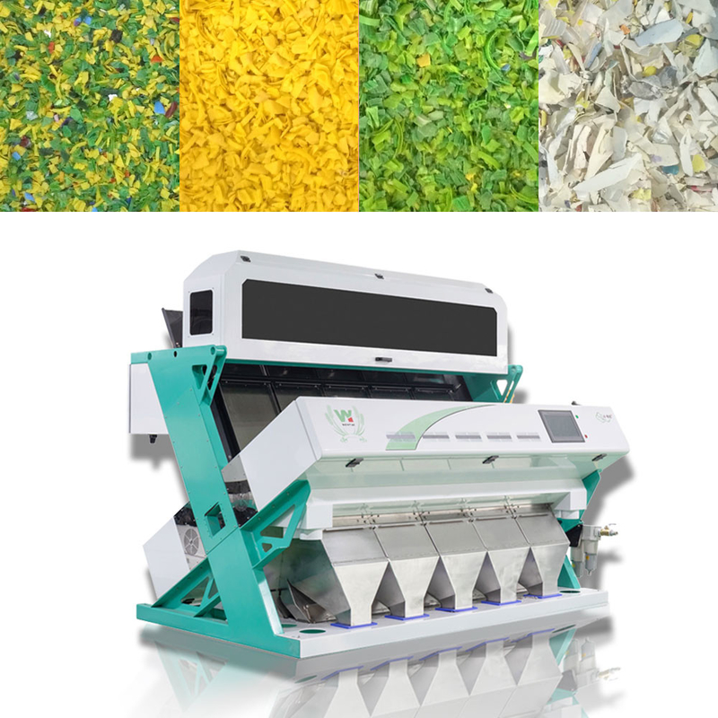 Recycling Plastic Particle Color Sorting Machine PP PET PVC Color Separator Machine