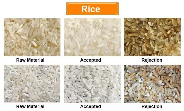 High Accuracy Long Grain Parboiled Rice Color Sorter with Intelligent AI Control