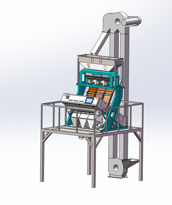 Juniper Color Sorter with 5400 Toshiba Camera 3-5Ton/hour Sorting Weight and Metal Ejector from WENYAO