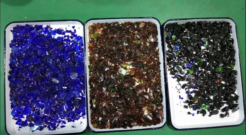 High Capacity Recycling Glass Color Sorter Machine For Mixing Glass