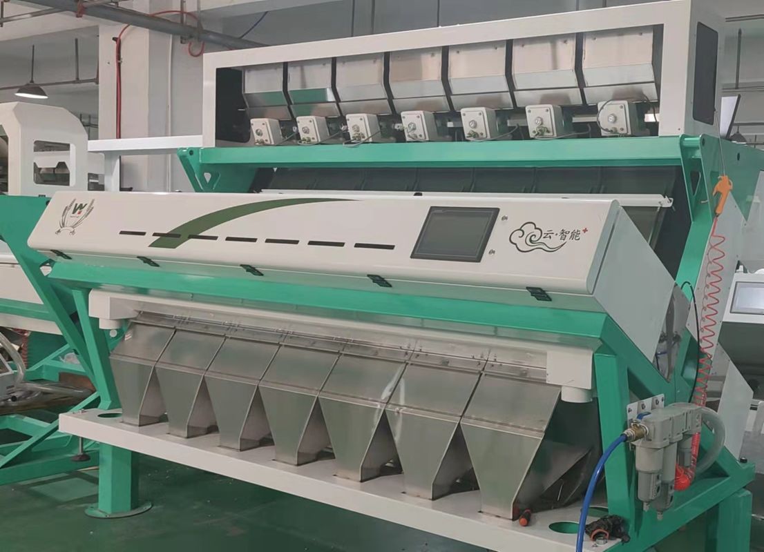7Chute Intelligent Fully Automatic Chinese Sorghum Color Sorter Machine 70 Tons Per Day