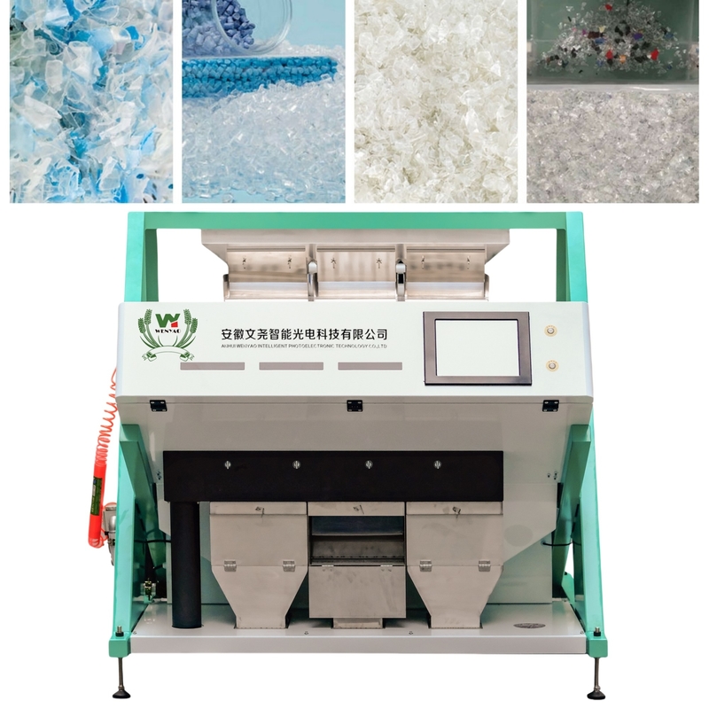 3 Chute Manufacturer Direct Sell CCD Camera PET PVC PP Plastic Color Sorter Machine