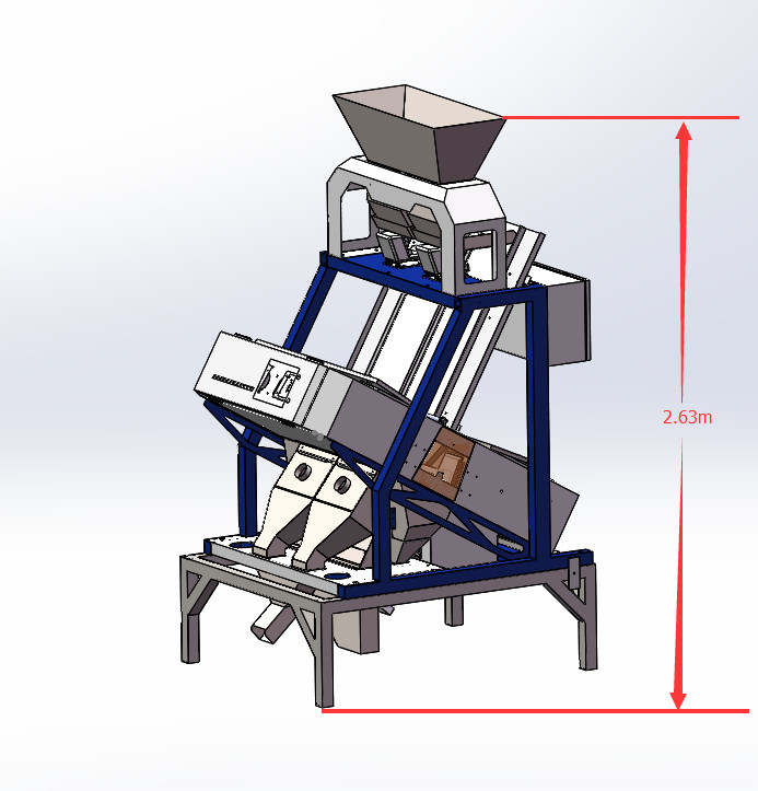 Optical CCD Camera Plastic Color Sorting MachinePlastic Pet Granules  Flakes  Sorting Machine