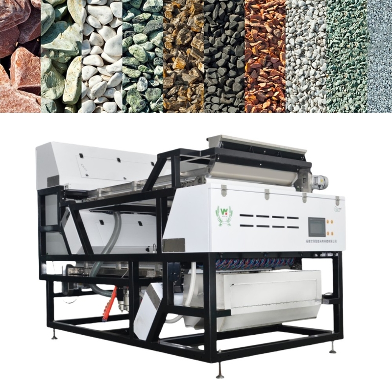 High Capacity Wenyao Double Layer Belt Dry and Wet Ore Stone Mineral Color Sorter Machine with Ejector SMC 16 Holes Nozzles