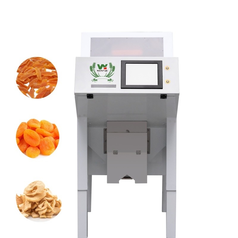 WENYAO Mini Chute Dehydrated Fruits Optical Sorting Machine Dried Apricots Peach Apples Color Sorter Remove Stems Stalk Mold