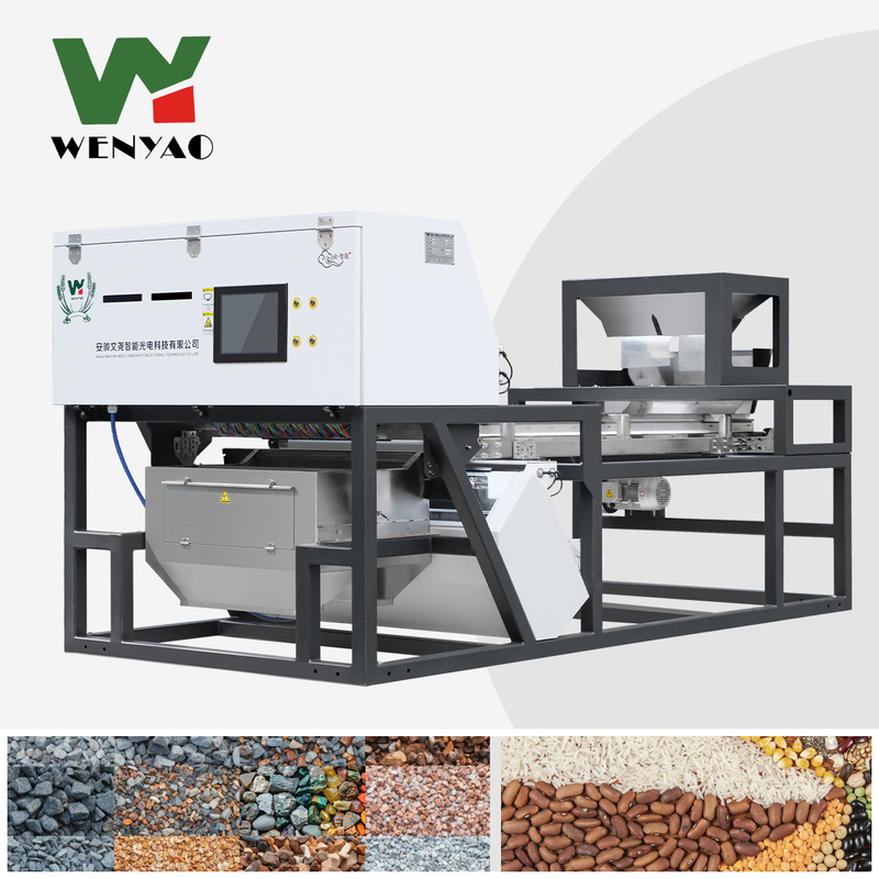 High Accuracy Quartz Stone Color Sorter Intelligent Brown Green Glass Cullet Color Separator With Nir Sensor
