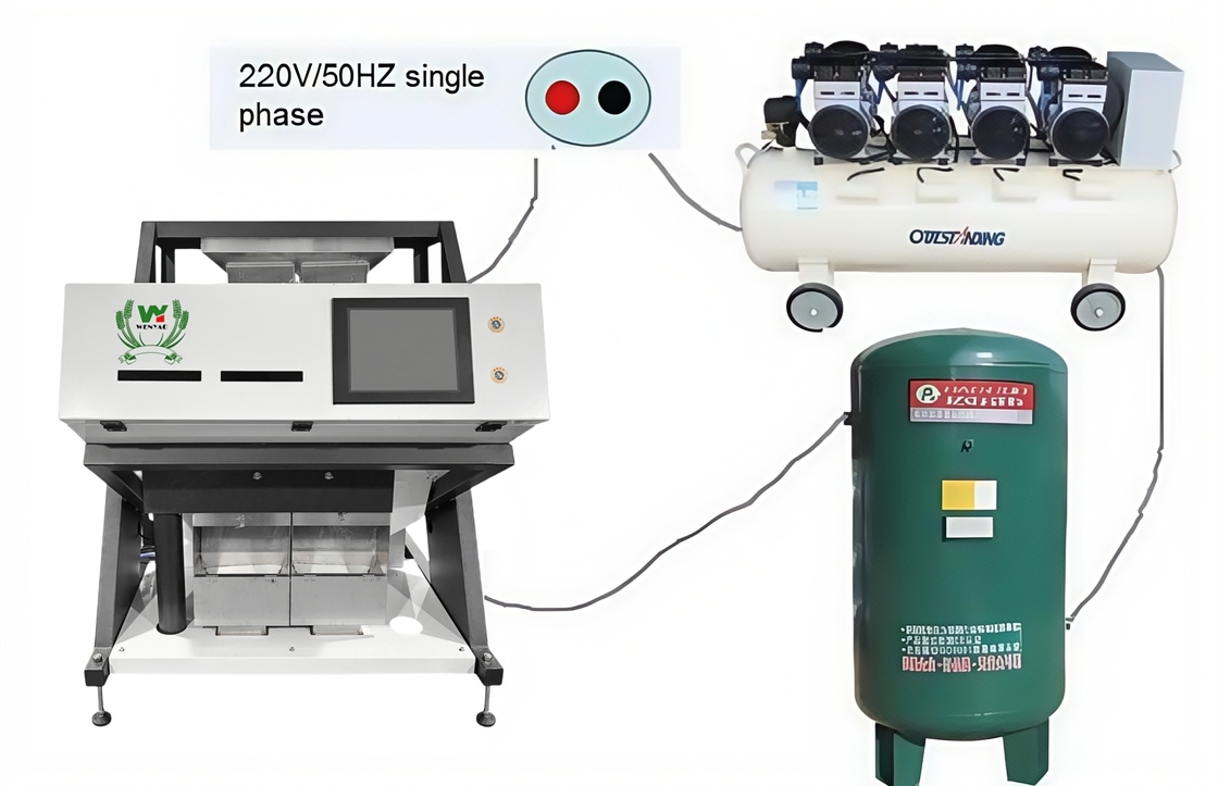 Wenyao 2 Chute 128 Channels Intelligent Coconut Granules Color Sorting Machine