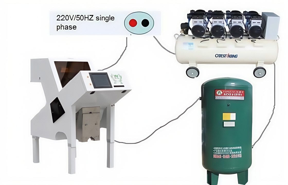 Wenyao Wifi Remote Control Apricot Color Sorter Optical Coffee Bean Nut Color Separator Machine