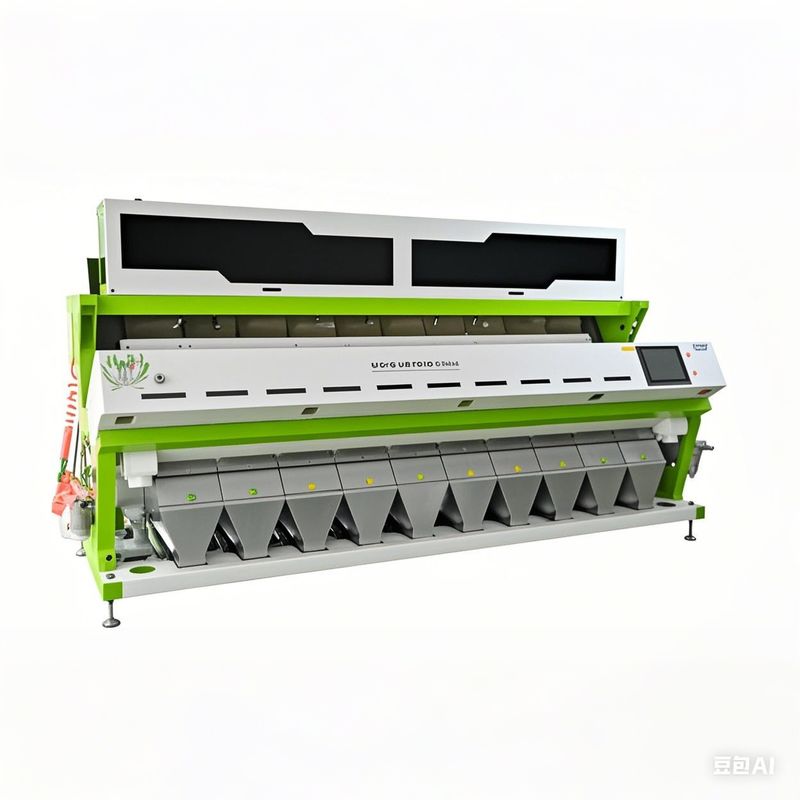 Led Light Wheat Color Sorter 10 Chute 6000-12000kg