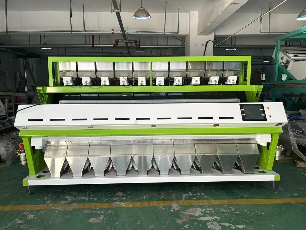 Led Light Wheat Color Sorter 10 Chute 6000-12000kg