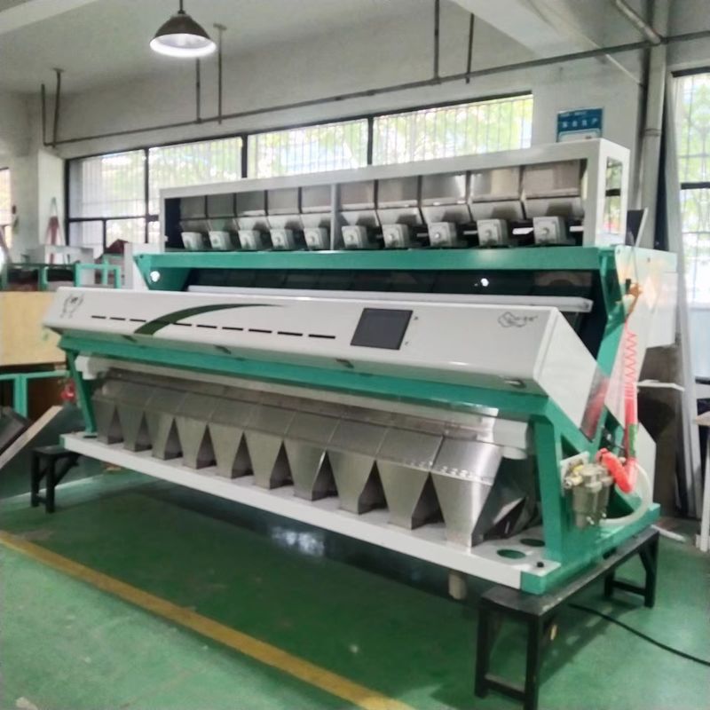 Led Light Wheat Color Sorter 10 Chute 6000-12000kg