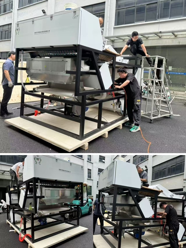 Double-Layer Broken Glass Bottles CCD Colour Sorter Glass Color Sorter Sorting Machine