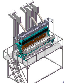 Wenyao High Output Rice Color Sorter 2204*1560*1860mm Machine for Accurate Sorting