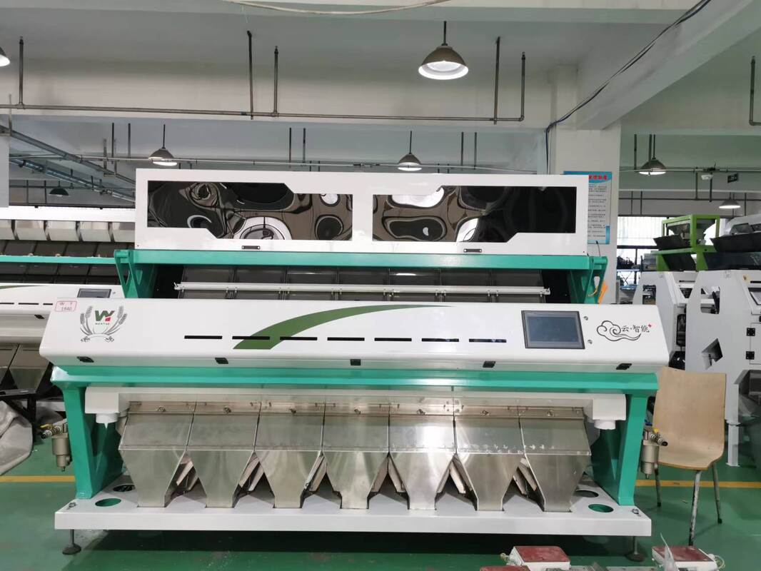 7 chute  CCD  Grain Nut Bean Cashew Nut  Colour Sorter RGB Rice Color Sorting Machine