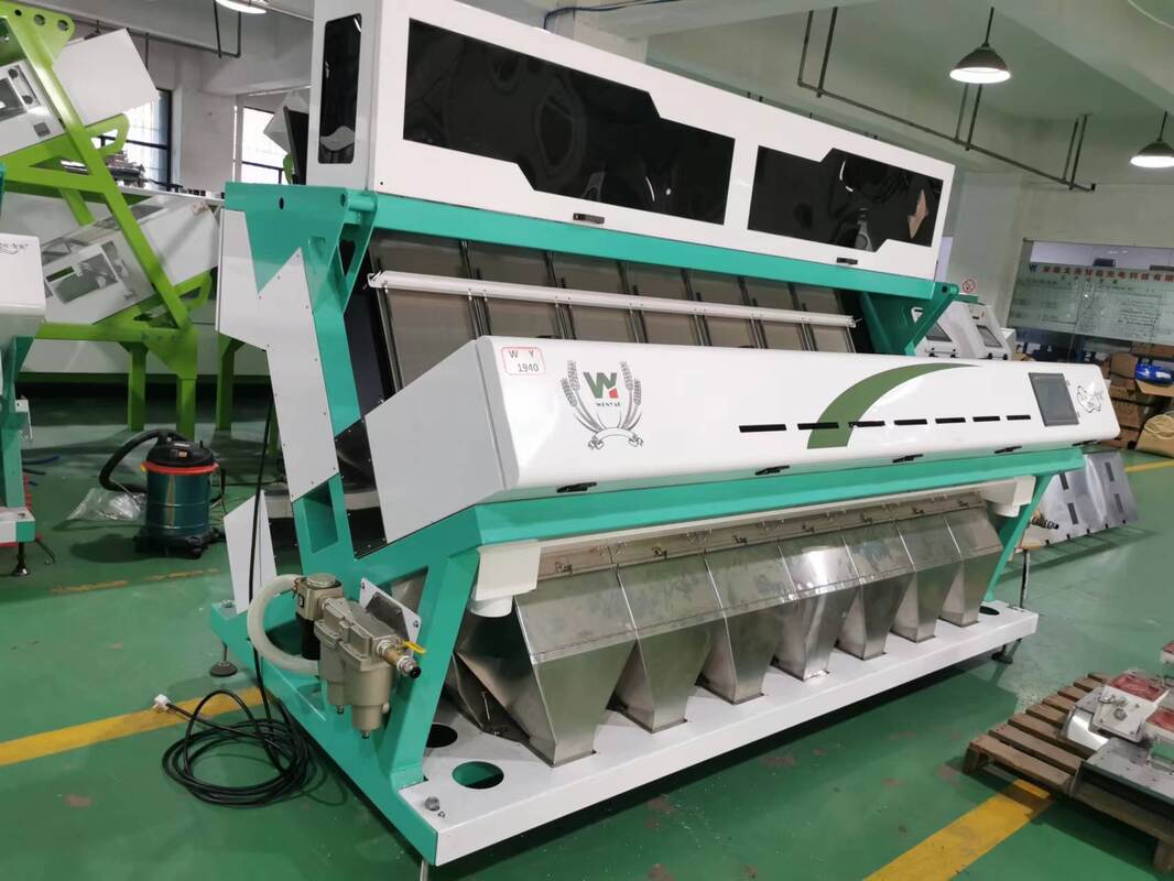 7 chute  CCD  Grain Nut Bean Cashew Nut  Colour Sorter RGB Rice Color Sorting Machine