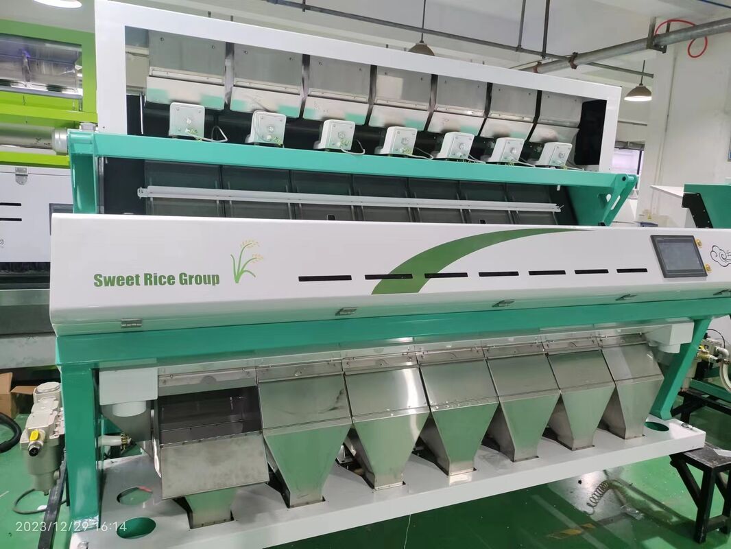 Wenyao 7 Chute Intelligent CCD Camera Color Sorter for Crop Grain Optical Sorting Maize Corn Color Sorter Machine for Grain Nut Rice