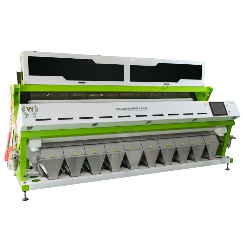 Wenyao 10 Chute 640 Channels Large Capacity Color Sorter Machine for Beans Mung Bean Kidney Bean Optical Sorter for Nut Sorting