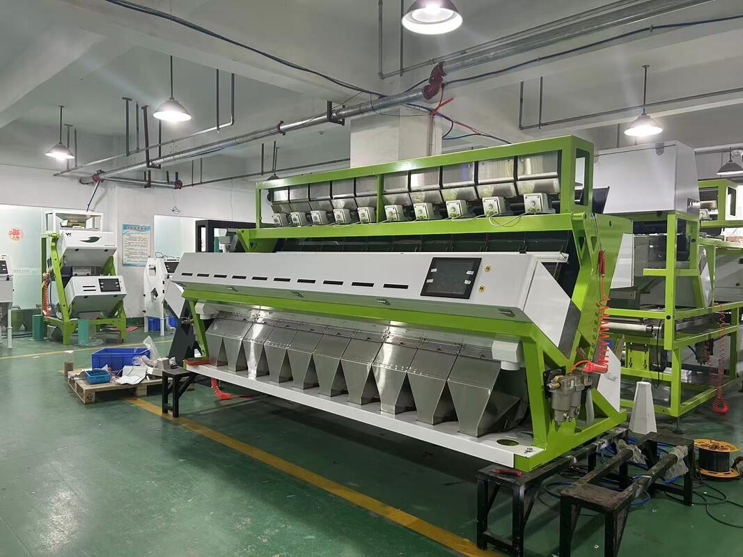 Wenyao 10 Chute 640 Channels Large Capacity Color Sorter Machine for Beans Mung Bean Kidney Bean Optical Sorter for Nut Sorting