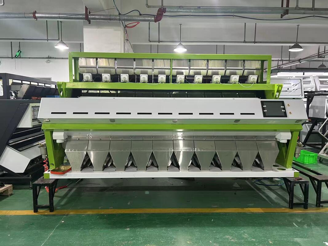 Wenyao 10 Chute 640 Channels Large Capacity Color Sorter Machine for Beans Mung Bean Kidney Bean Optical Sorter for Nut Sorting
