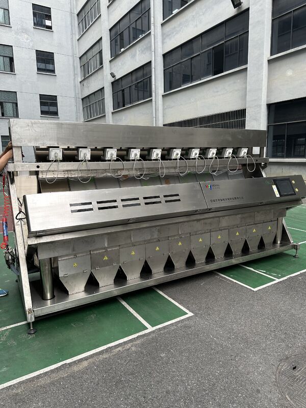 Wenyao 10 Chute 640 Channels Large Capacity Color Sorter Machine for Beans Mung Bean Kidney Bean Optical Sorter for Nut Sorting
