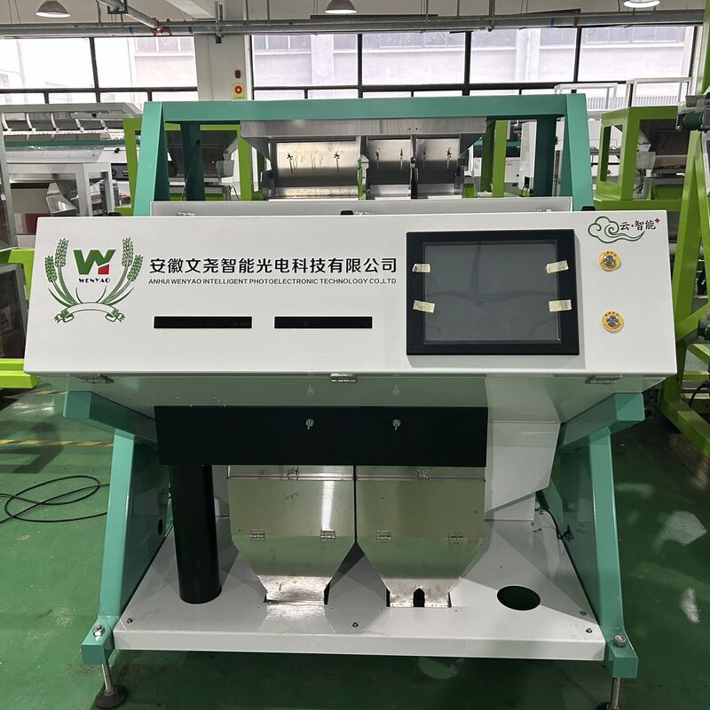Wenyao High Sorting Accuracy Rice Color Sorter Machine Optical Sorting Machine for Grain Cleaning with Air Compressor Air Tank