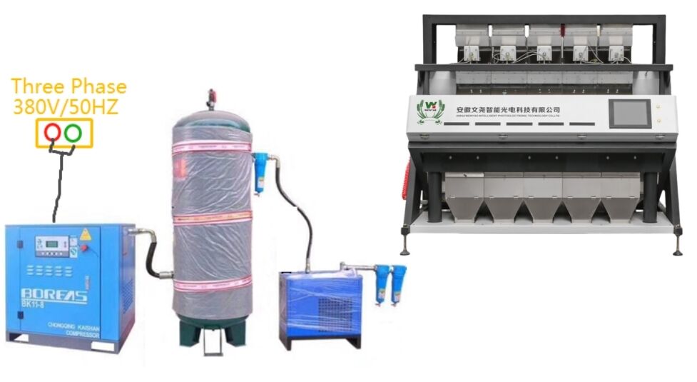 Wenyao 5 Chute Intelligent Optical Sorter Automatic Walnut Color Sorter Kernel and Shell Pine Nut Color Sorter Machine