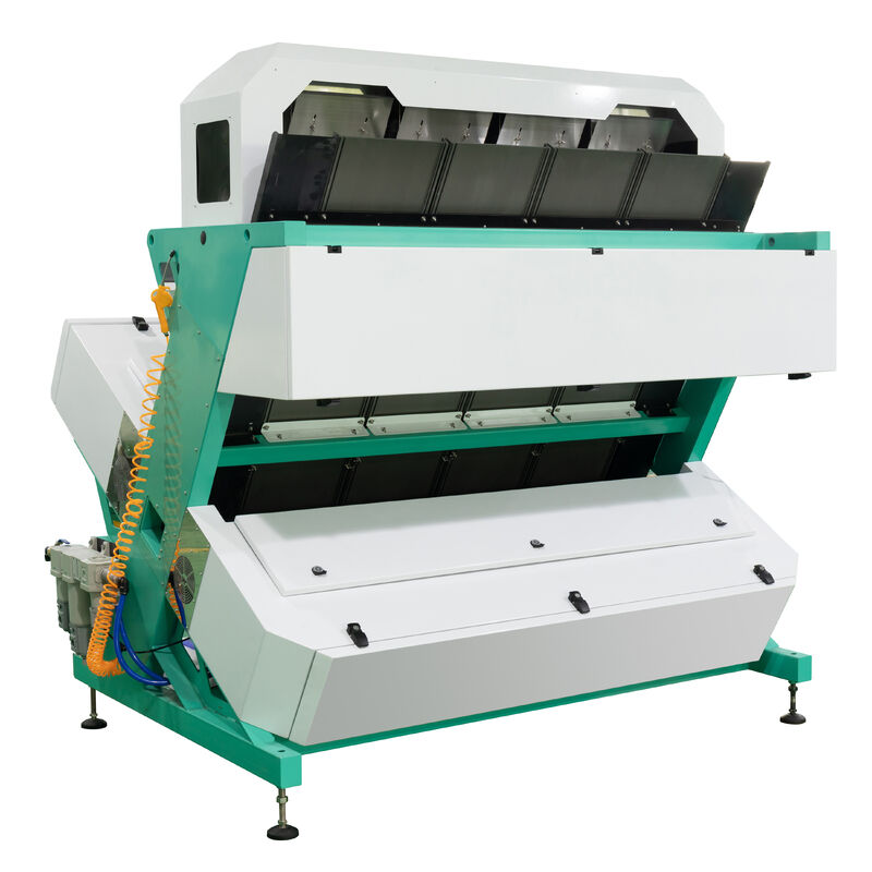 Multi-Functional Grain Color Sorter with 4 Chutes, 5400 Pixel CCD Camera, and 12-inch Flexem Humanized Display