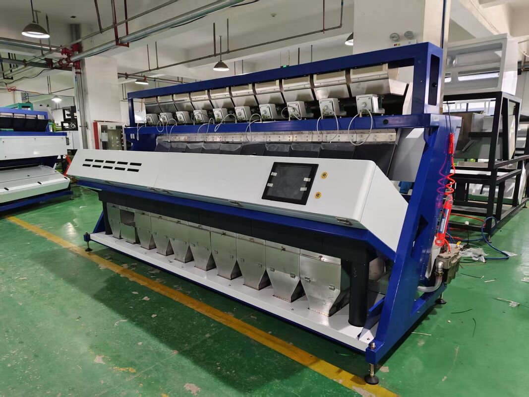 Wenyao 10 Chute 640 Channels Large Capacity Lentils Mung Bean Color Sorter Machine Optical Sorter for Nut Peanut Sorting
