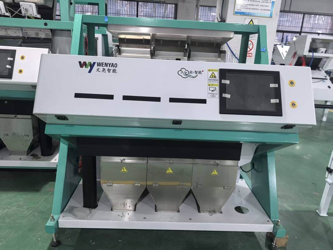 Wenyao 3 chute 192 channels High Pixels Grain Colour Sorter For Wheat Barley Color Sorting Machine
