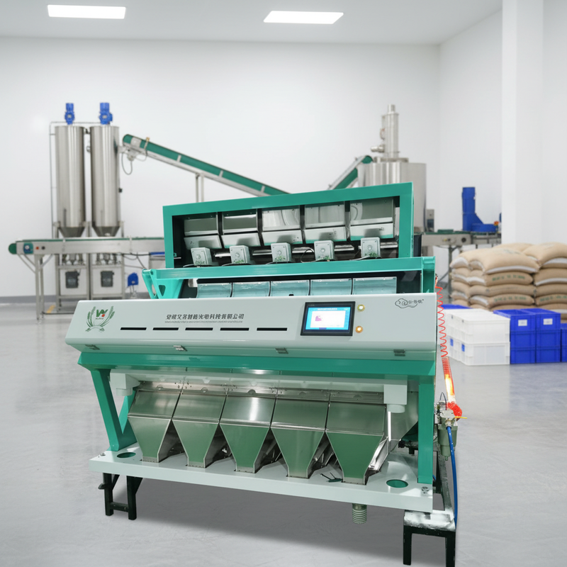 Wenyao AI Grain Optical Sorter Rice Color Sorter Cocoa Bean Color Sorting Machine for Sorting the Color Raisins Dehydrated Vegetable Optical Sorting Machine