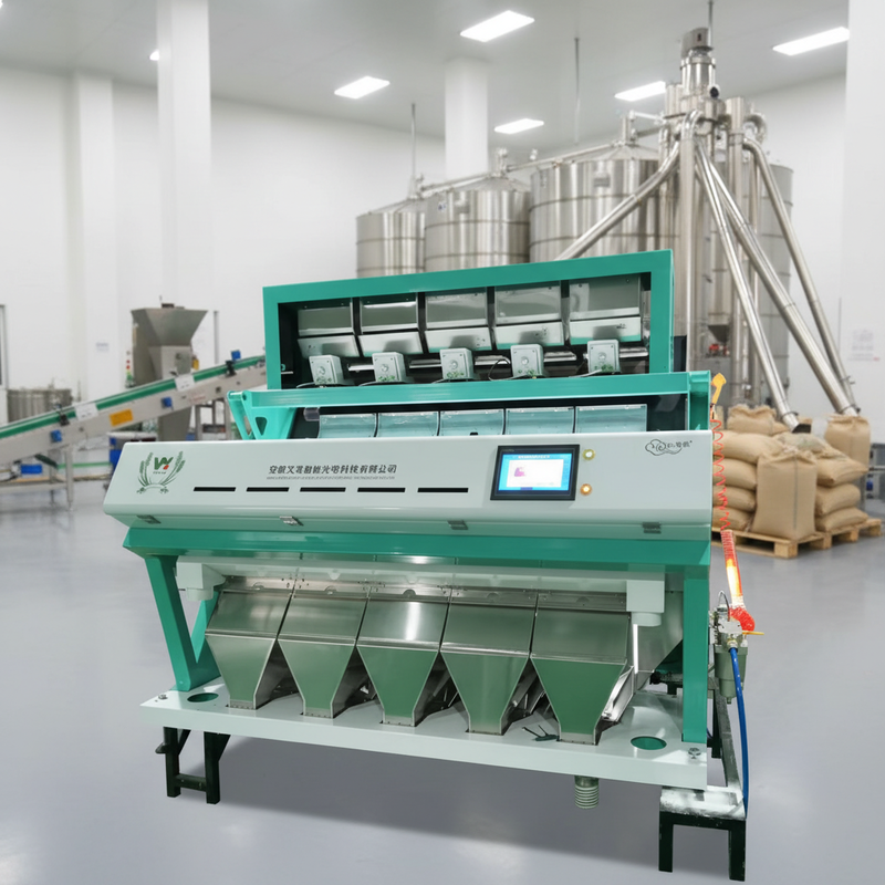 Wenyao AI Grain Optical Sorter Rice Color Sorter Cocoa Bean Color Sorting Machine for Sorting the Color Raisins Dehydrated Vegetable Optical Sorting Machine