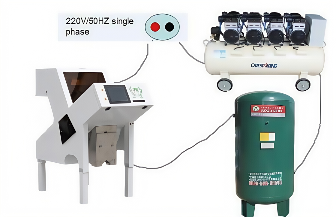 Wenyao Aflatoxin Detection Color Sorting Machine UV Ultraviolet Light Color Sorting Machine for Nuts Hazelnut Pistachio Walnut Sorting Machine