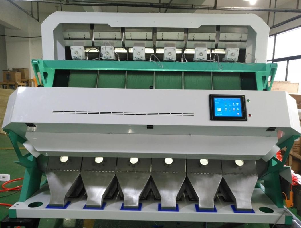 Coffee Beans Color Sorter , Electronic Colour Sorter 384 Channels 6 Chutes