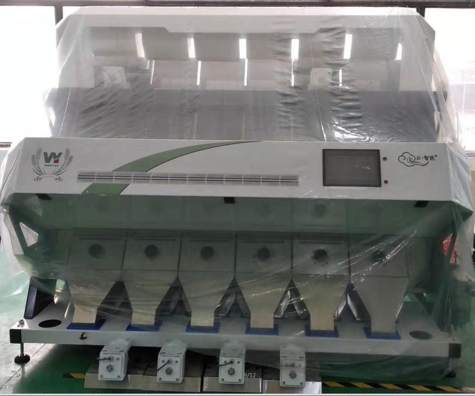Coffee Beans Color Sorter , Electronic Colour Sorter 384 Channels 6 Chutes