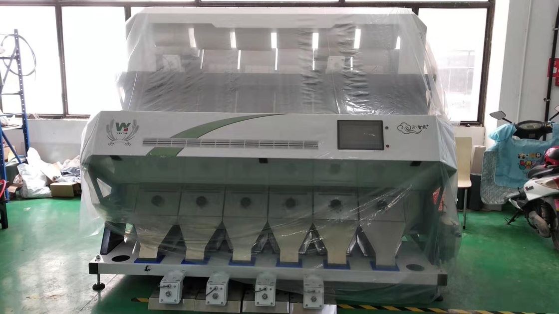 6 Chutes Pumpkin Color Sorting Machines High frequency Solenoid Valve