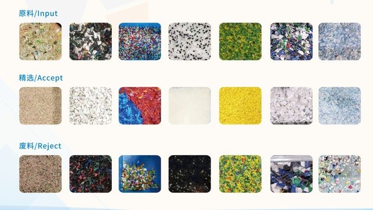 High Precision Plastic Color Sorting Machine For PET Plastic Granules Or Flakes Color sorting