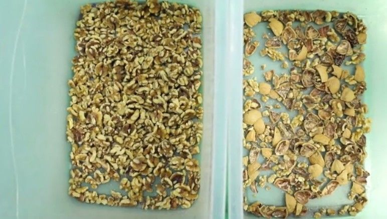 2 Chutes 128 Channels Nuts Color Sorter , WENYAO Walnut Color Sorter