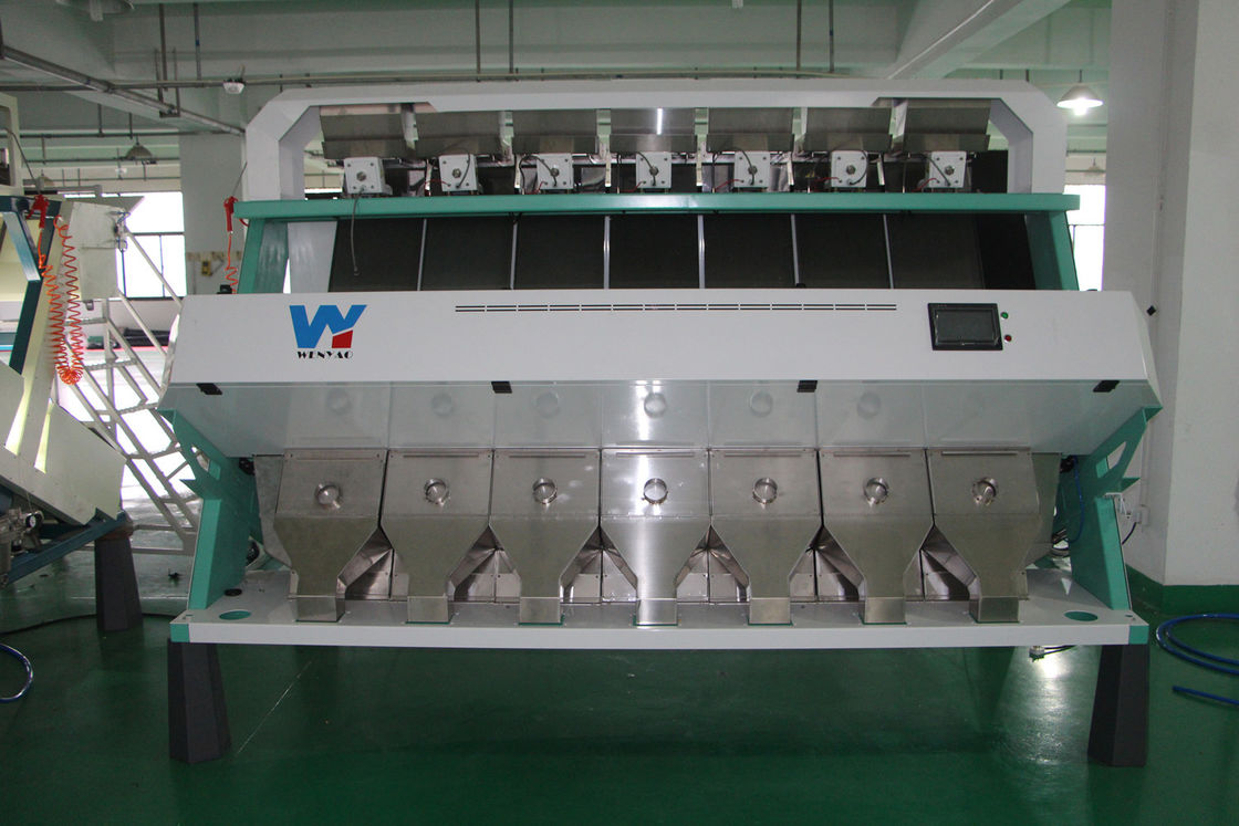 Janpan Toshiba CCD Sensor Japonica Rice Color Sorter Machine With 22KW Screw Air Compressor
