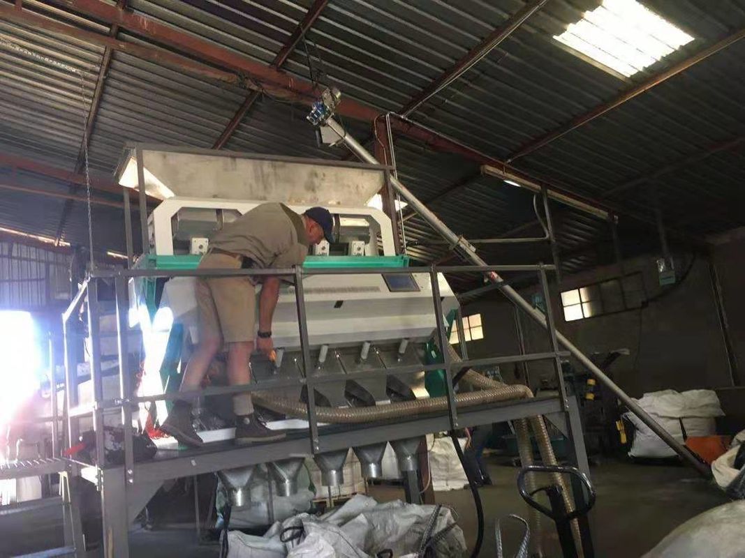 6-6SXZ-320 Multifunction Salt Color Sorter Machine For Dark Salt Sorting With Air Compressor And Air Tank
