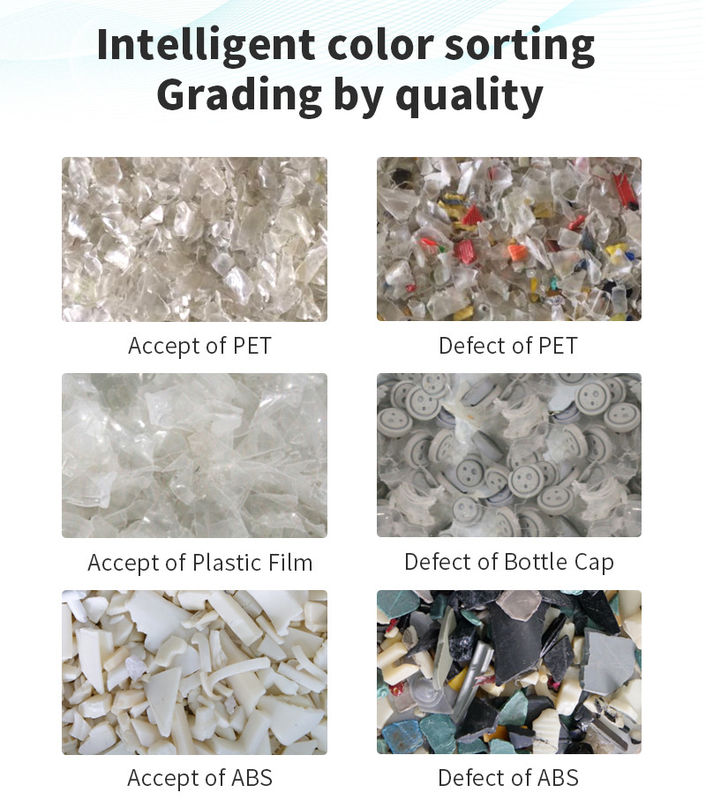 Pet Plastic Flakes Sorting Machine 128 Channels for waste recycling