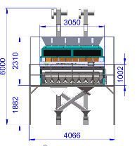 Multifunction 8 Chutes Channels Ccd Color Sorter For Coffee Bean