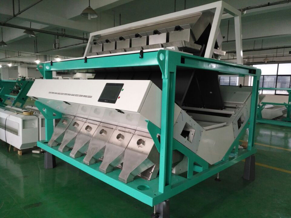 Optical RGB Camera 12 Chutes Rice Color Sorter Machine For Rice Mill
